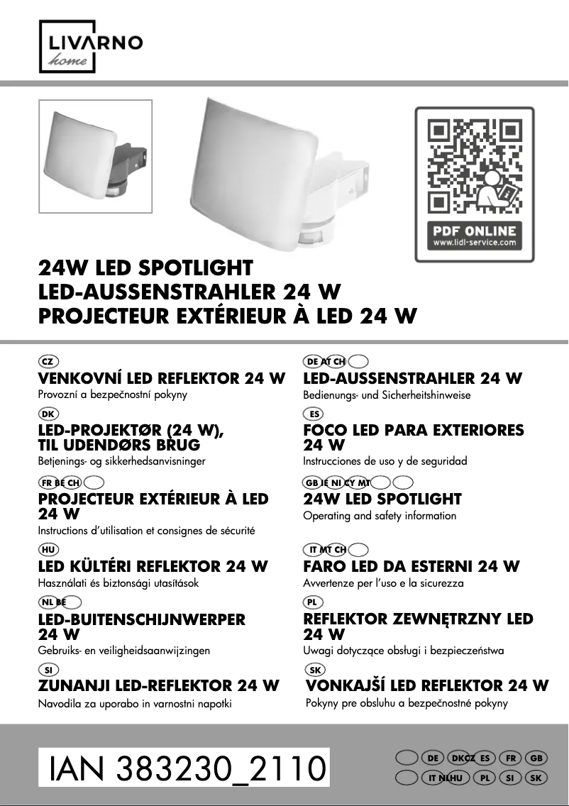 Página 1 del manual Manual de usuario Livarno Lux 1002