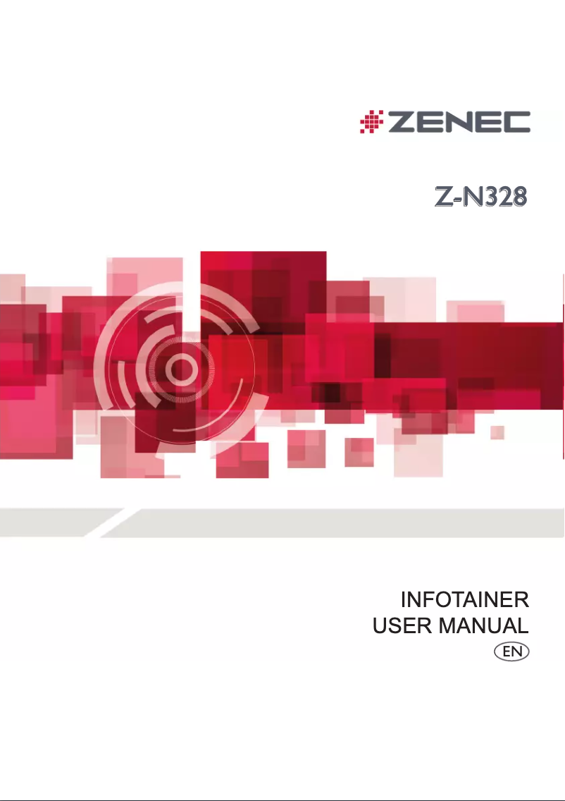 Image de la première page du manuel de l'appareil Z-N328 car media receiver
