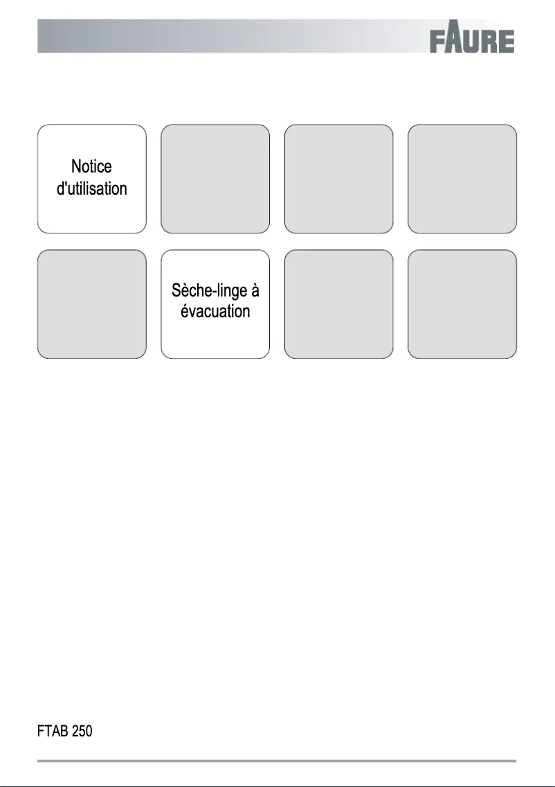 Page 1 de la notice Manuel utilisateur Faure FTAB250