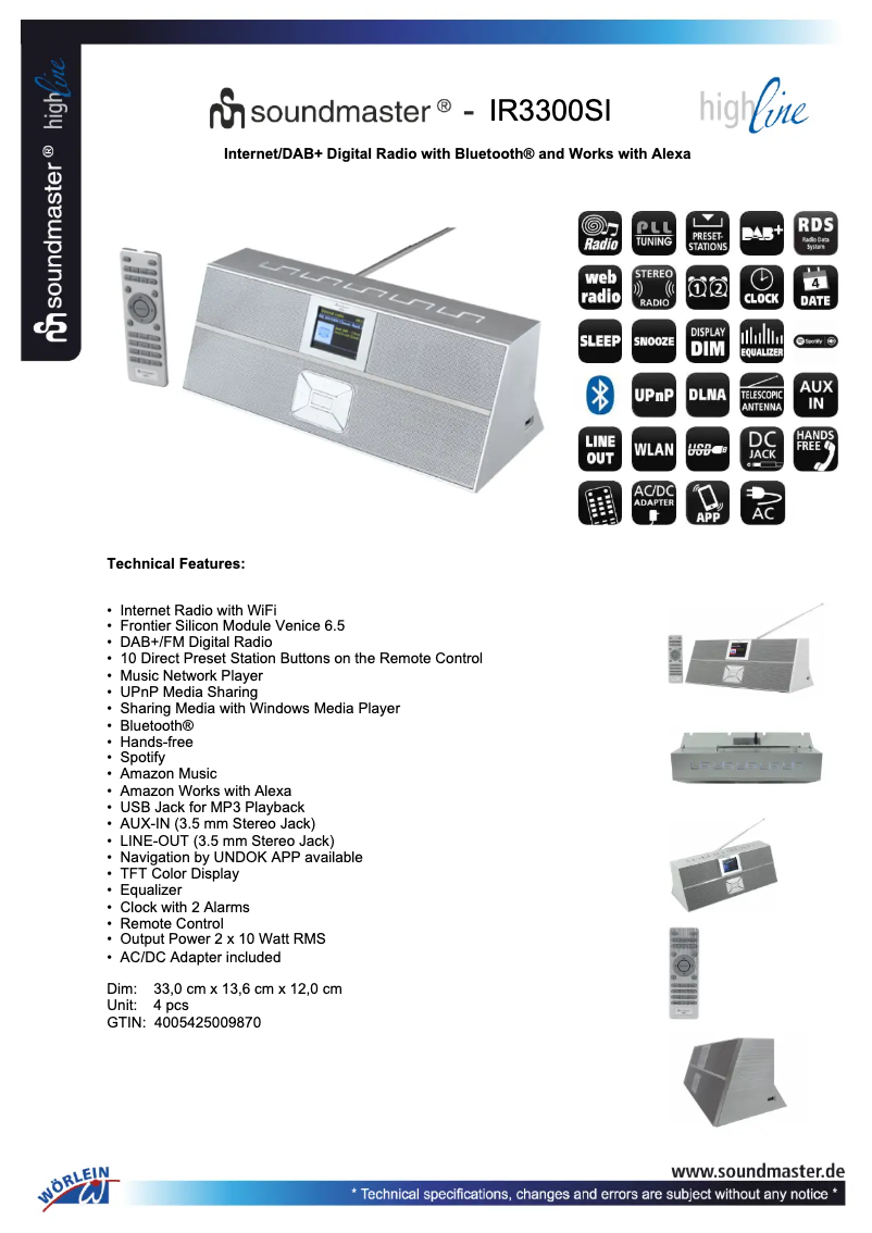 Image de la première page du manuel de l'appareil IR3300