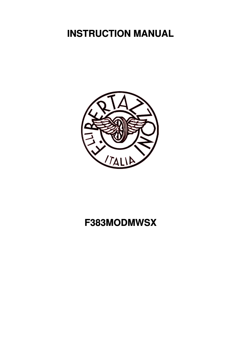 Page 1 de la notice Guide d'installation Bertazzoni F383MODMWSX