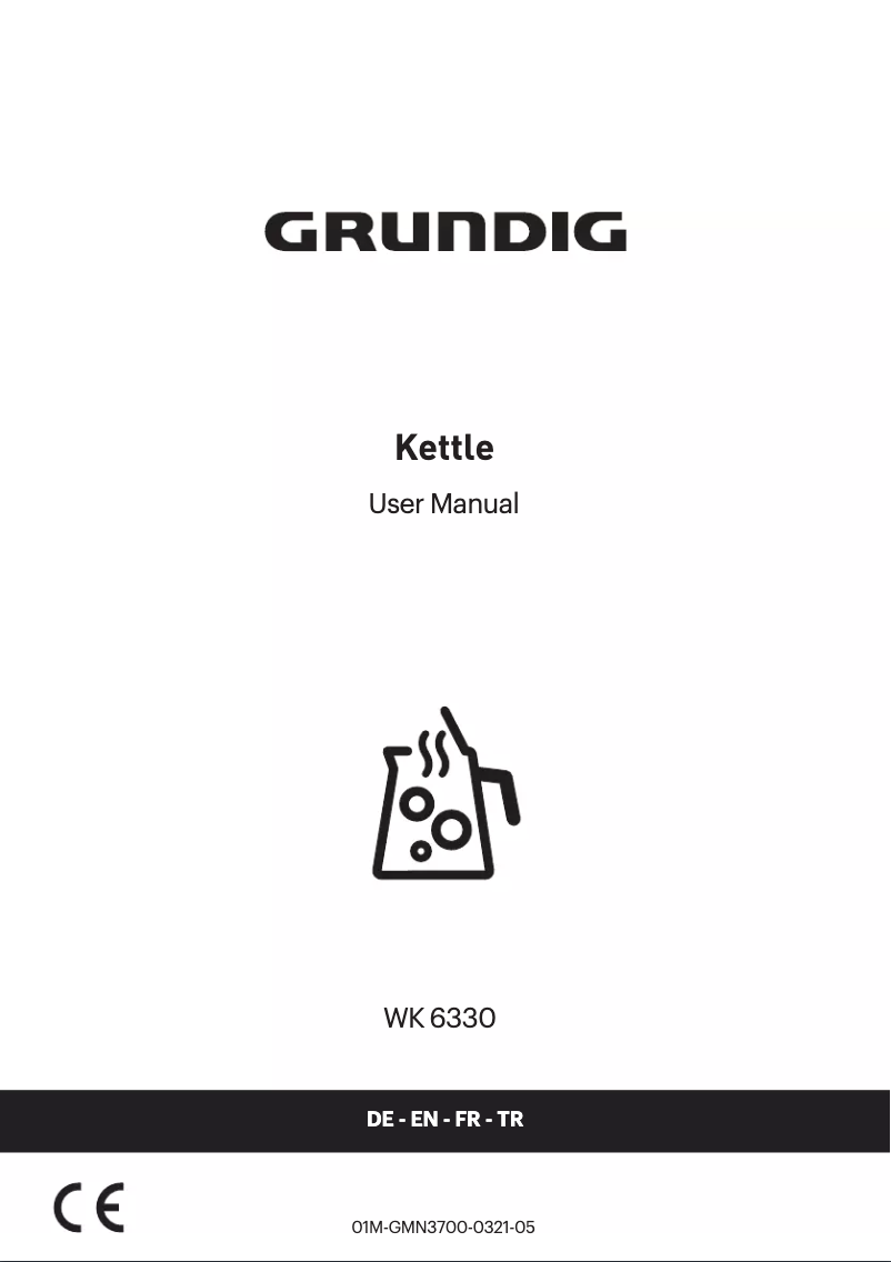 Page 1 de la notice Manuel utilisateur Grundig WK 6330