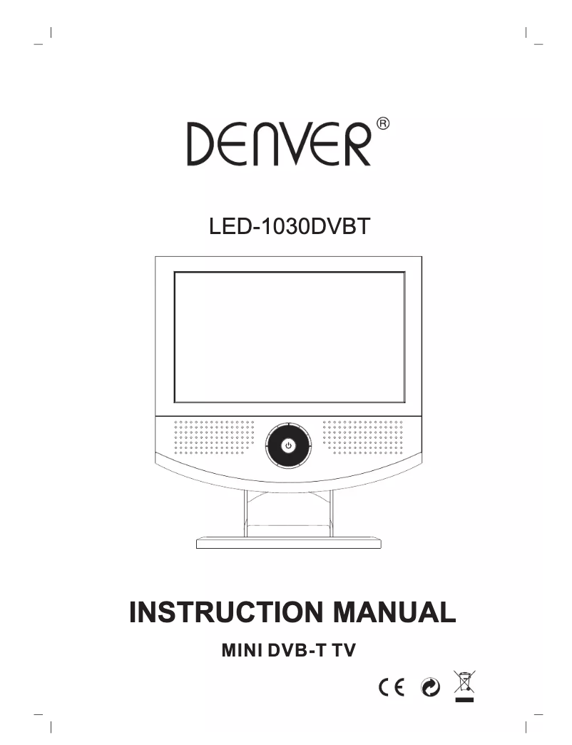 Página 1 del manual Manual de usuario Denver LED-1030DVBT