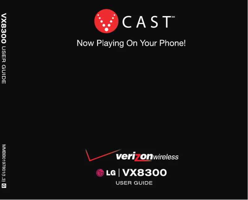 Image de la première page du manuel de l'appareil VX8300