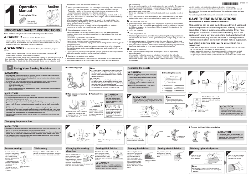 Página 1 del manual Manual de usuario Brother LS14