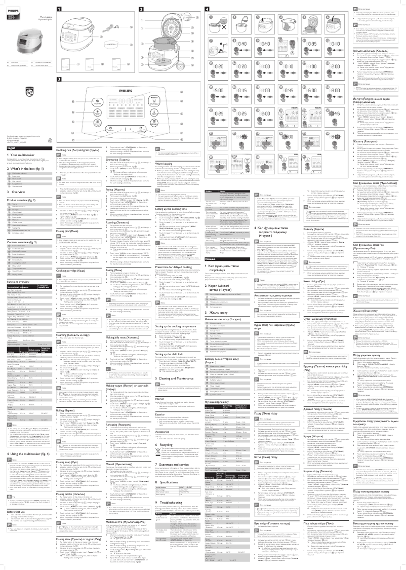 Page 1 de la notice Manuel utilisateur Philips Viva Collection HD4737