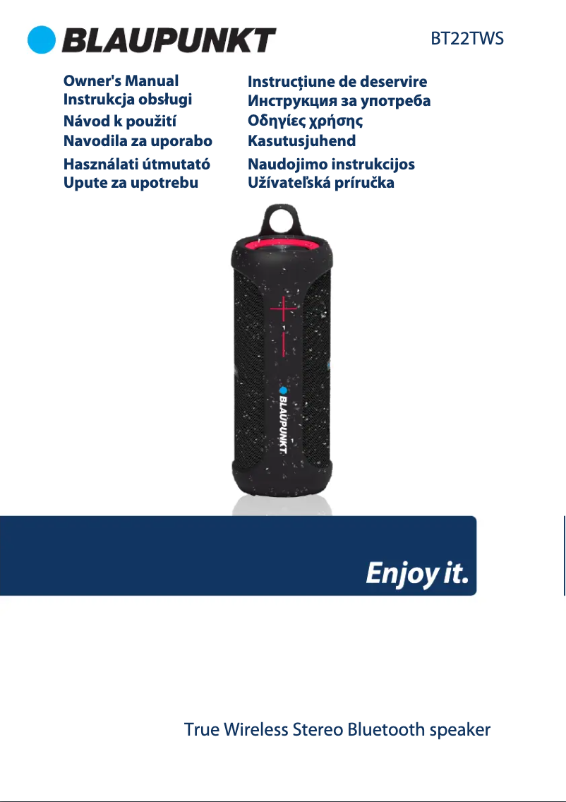Página 1 del manual Manual de usuario Blaupunkt BT22TWS
