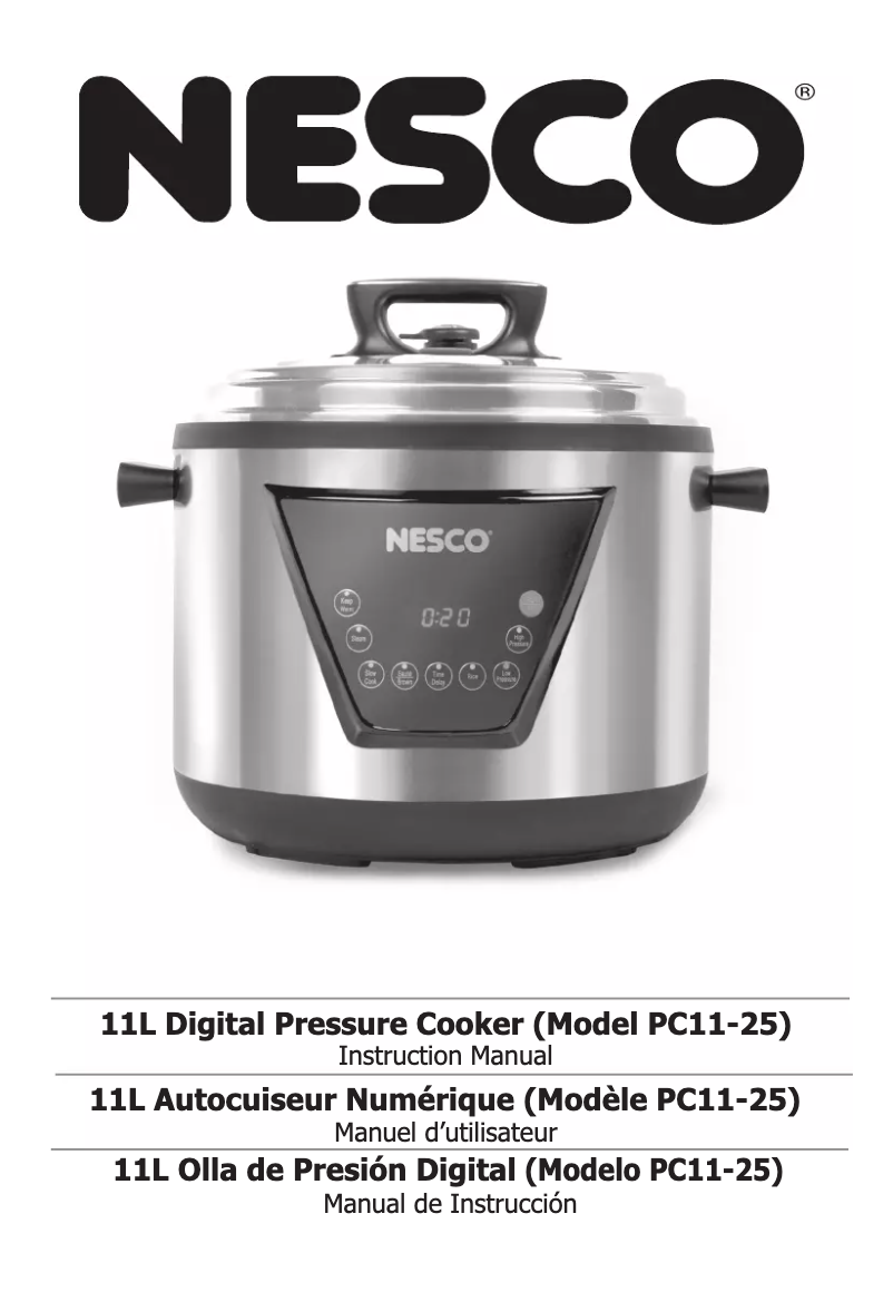 Page n°1 - Manuel utilisateur Nesco PC11-25