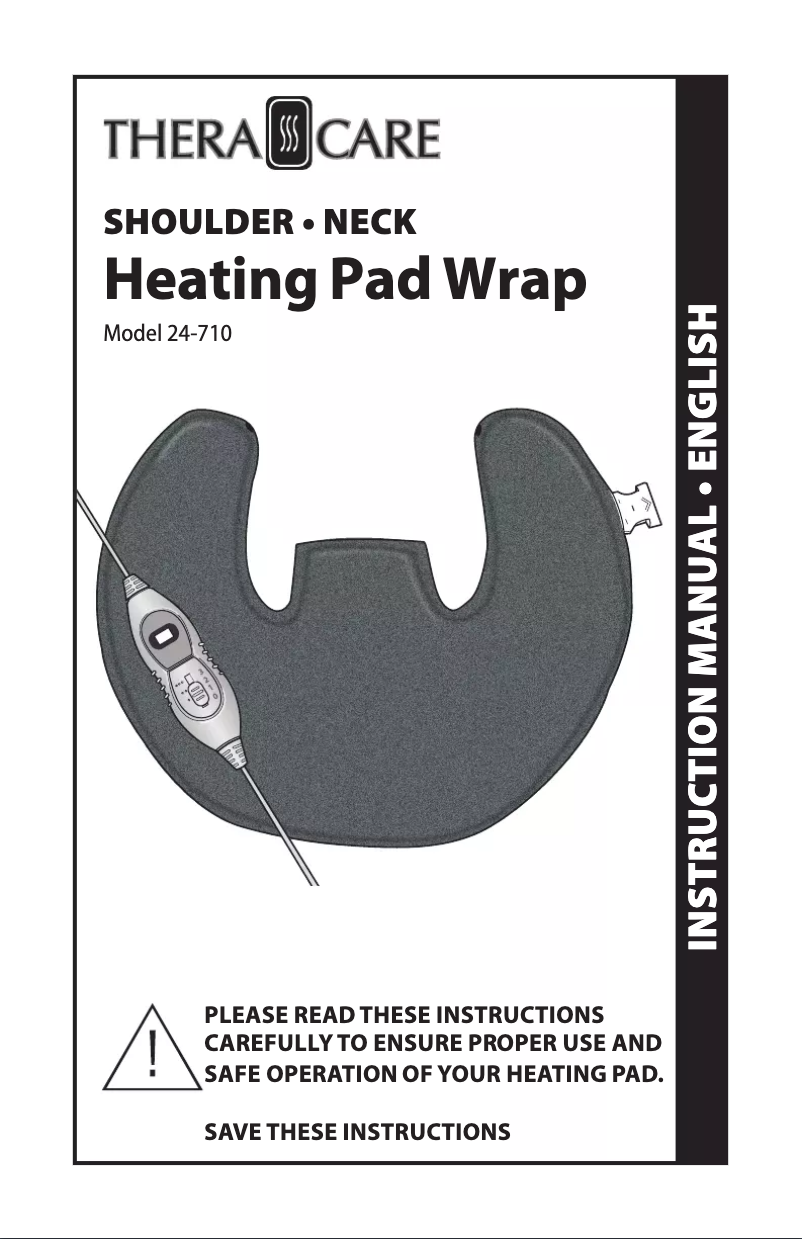 Page 1 de la notice Manuel utilisateur Veridian Healthcare Heating Pad Wrap 24-710