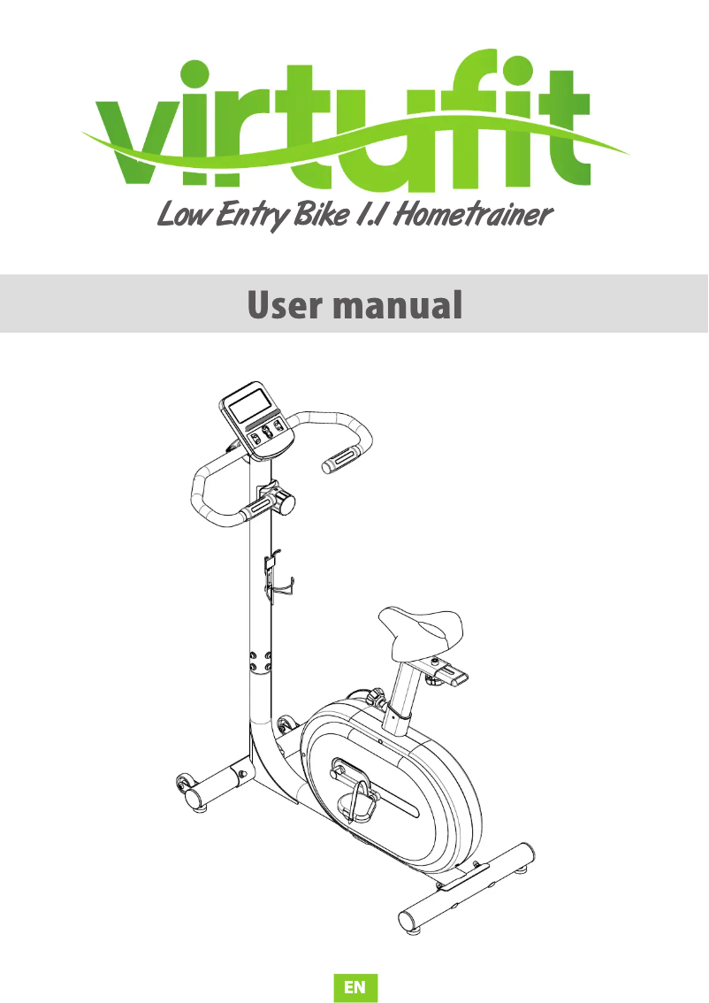 Page 1 de la notice Manuel utilisateur VirtuFit Low Entry Bike 1.1