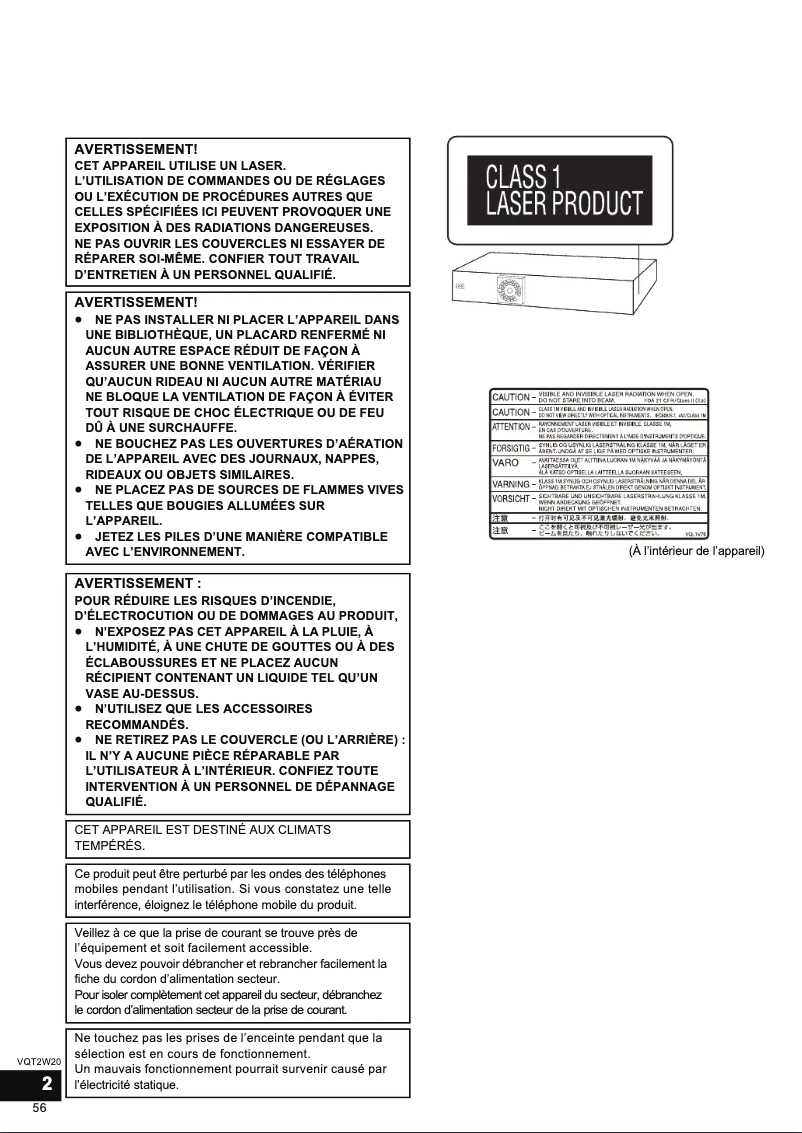 Image de la première page du manuel de l'appareil SC-BTT350