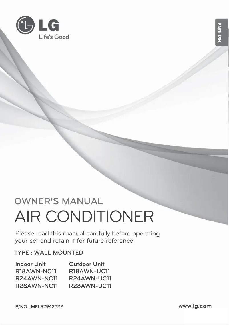 Page n°1 - Manuel utilisateur LG R28AWN-NC11