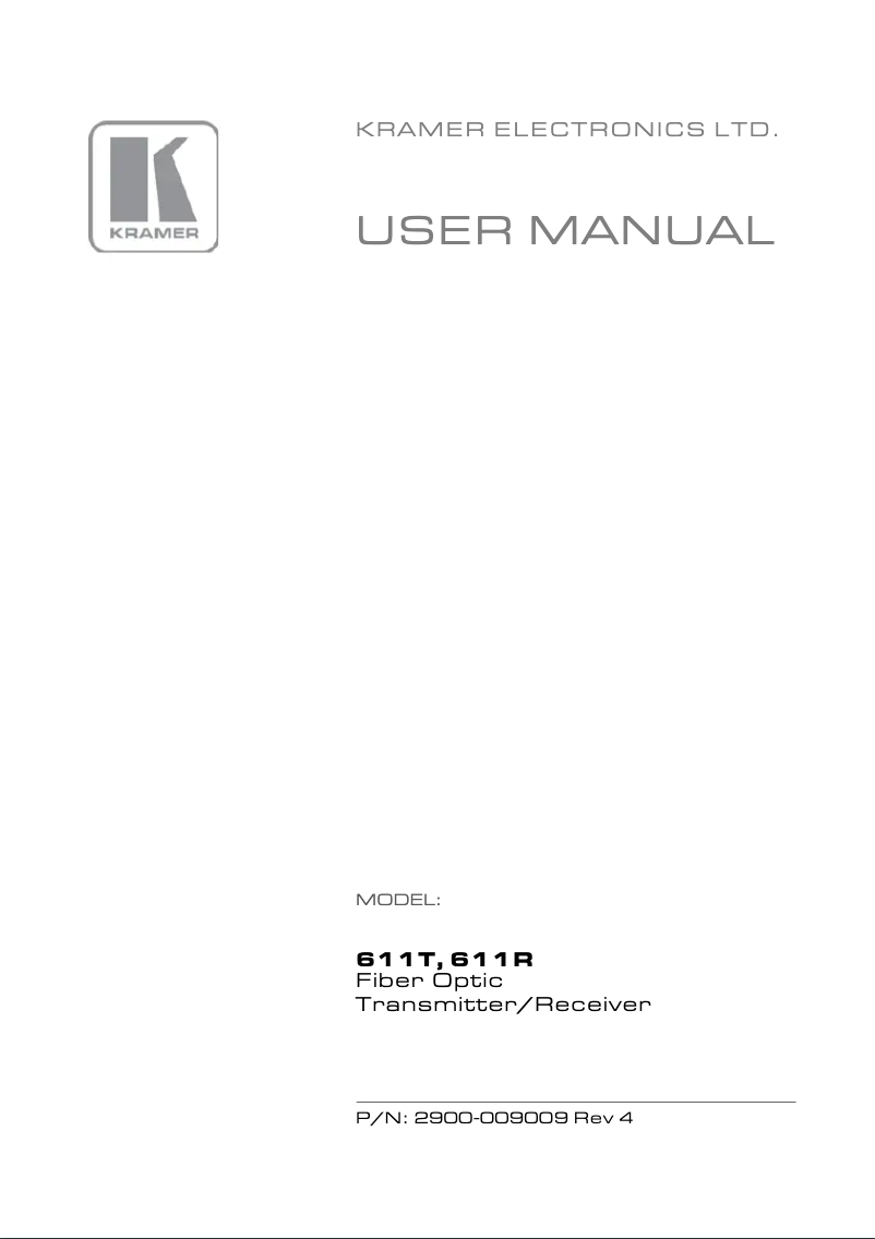 Image de la première page du manuel de l'appareil 611R