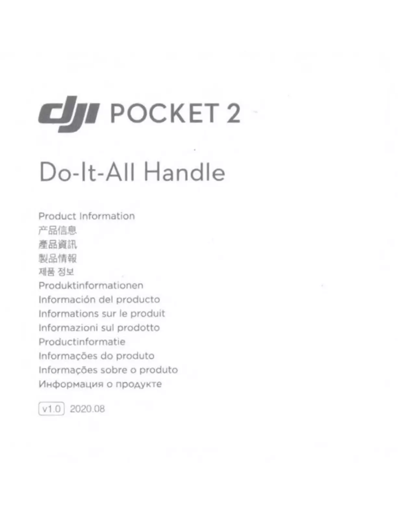Page 1 de la notice Manuel utilisateur DJI Pocket 2 Do-It-All Handle
