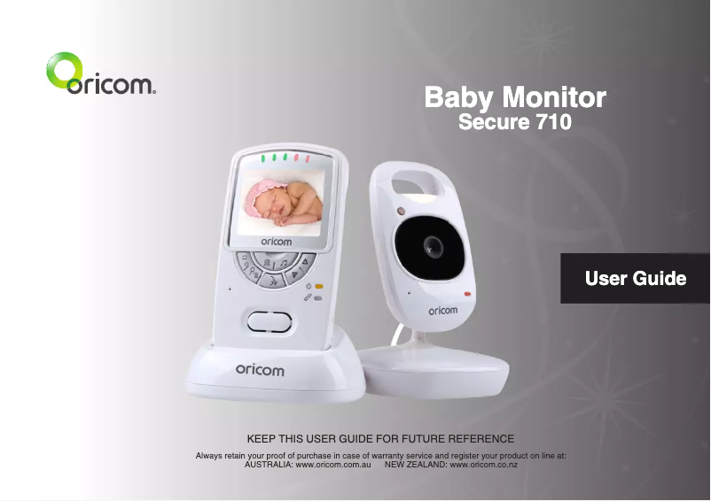 Page 1 de la notice Manuel utilisateur Oricom Secure 710