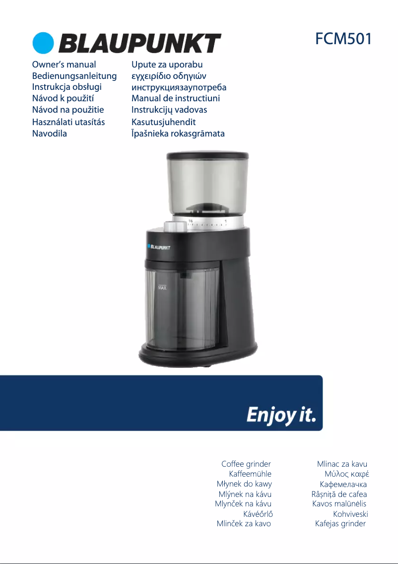 Image de la première page du manuel de l'appareil FCM501