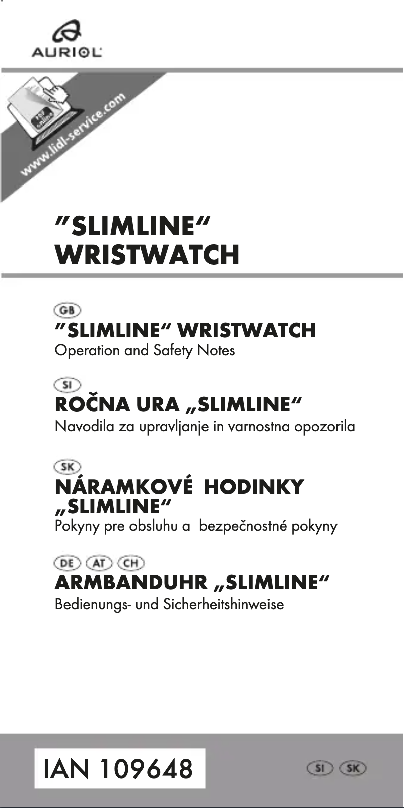 Página 1 del manual Manual de usuario Auriol IAN 109648