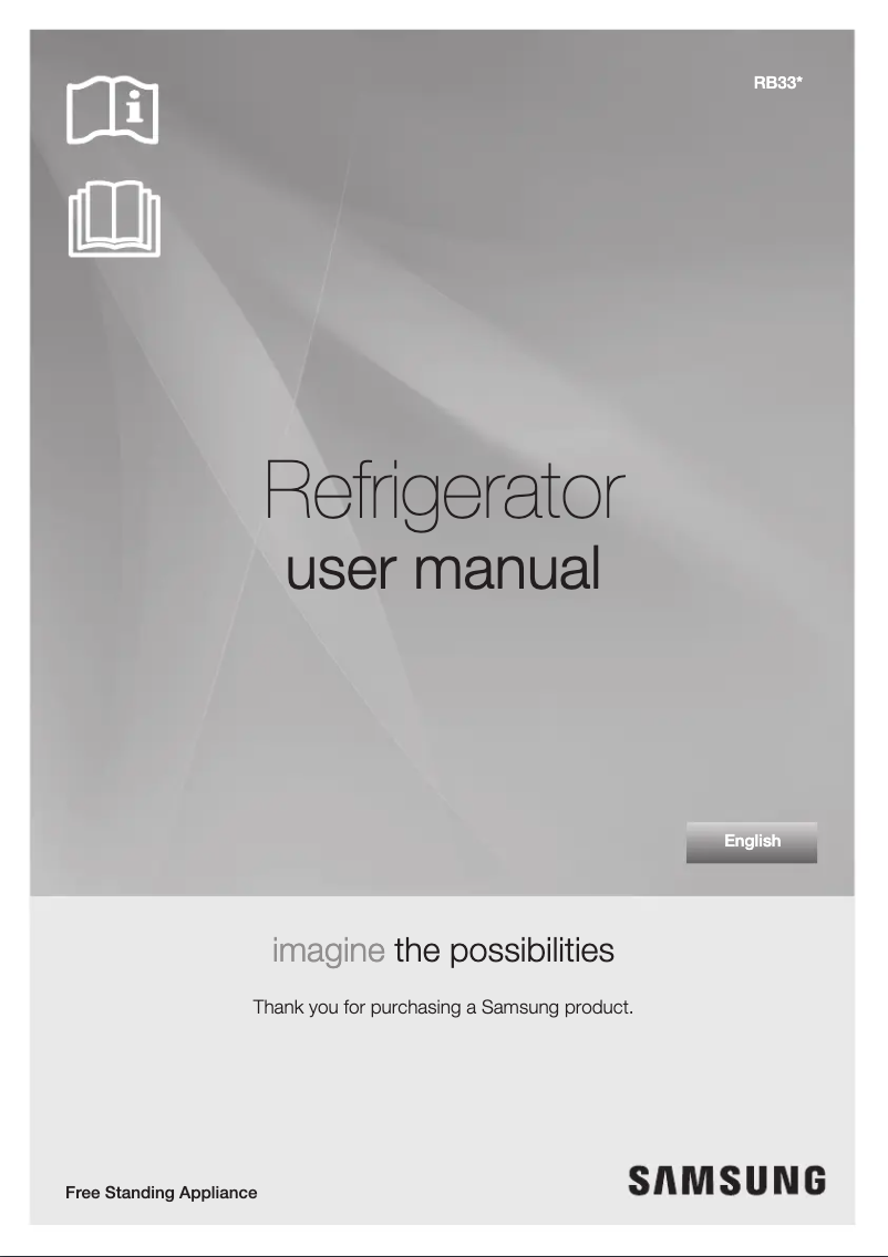 Page n°1 - Manuel utilisateur Samsung RB33T307358