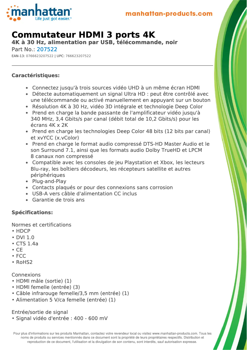 Image de la première page du manuel de l'appareil 207522