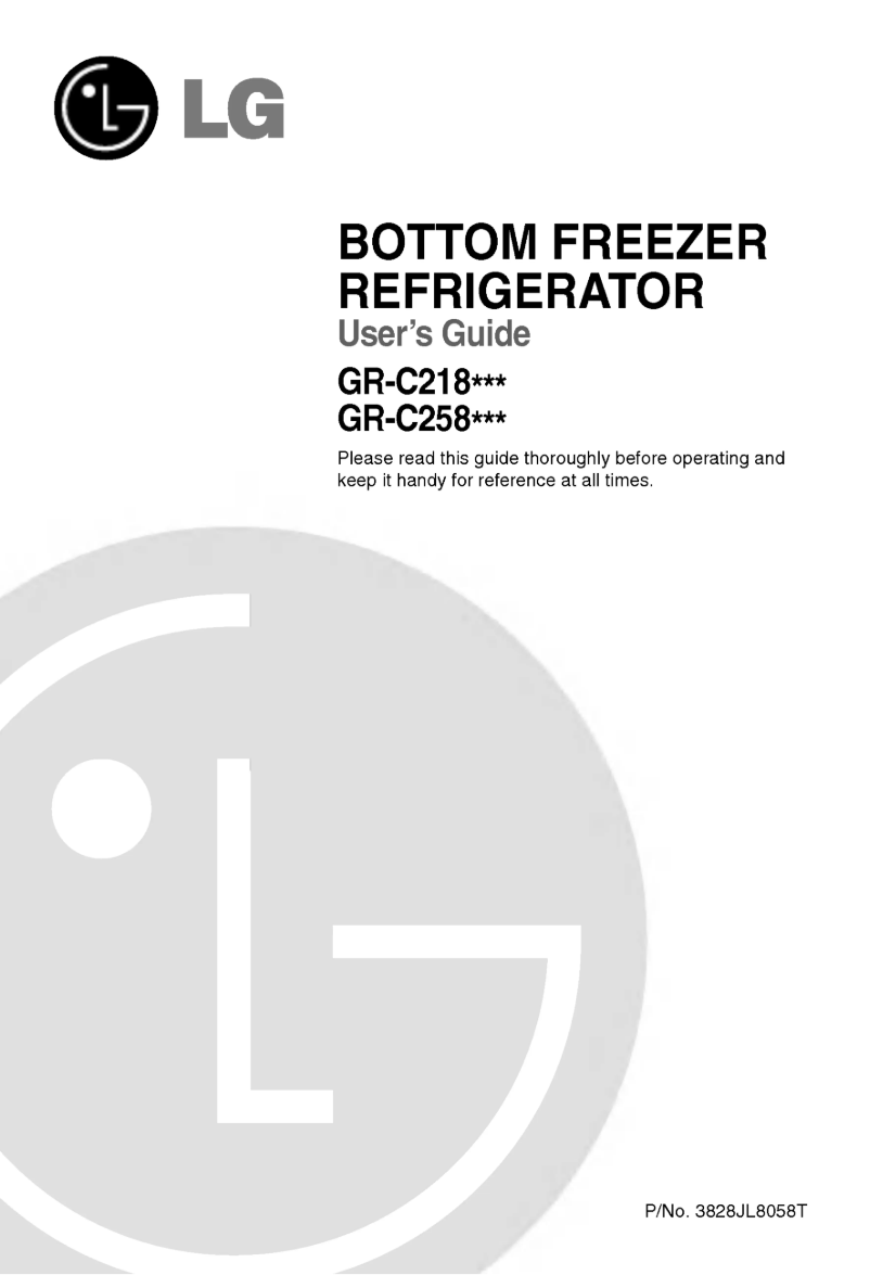 Page 1 de la notice Manuel utilisateur LG GR-C258JMT