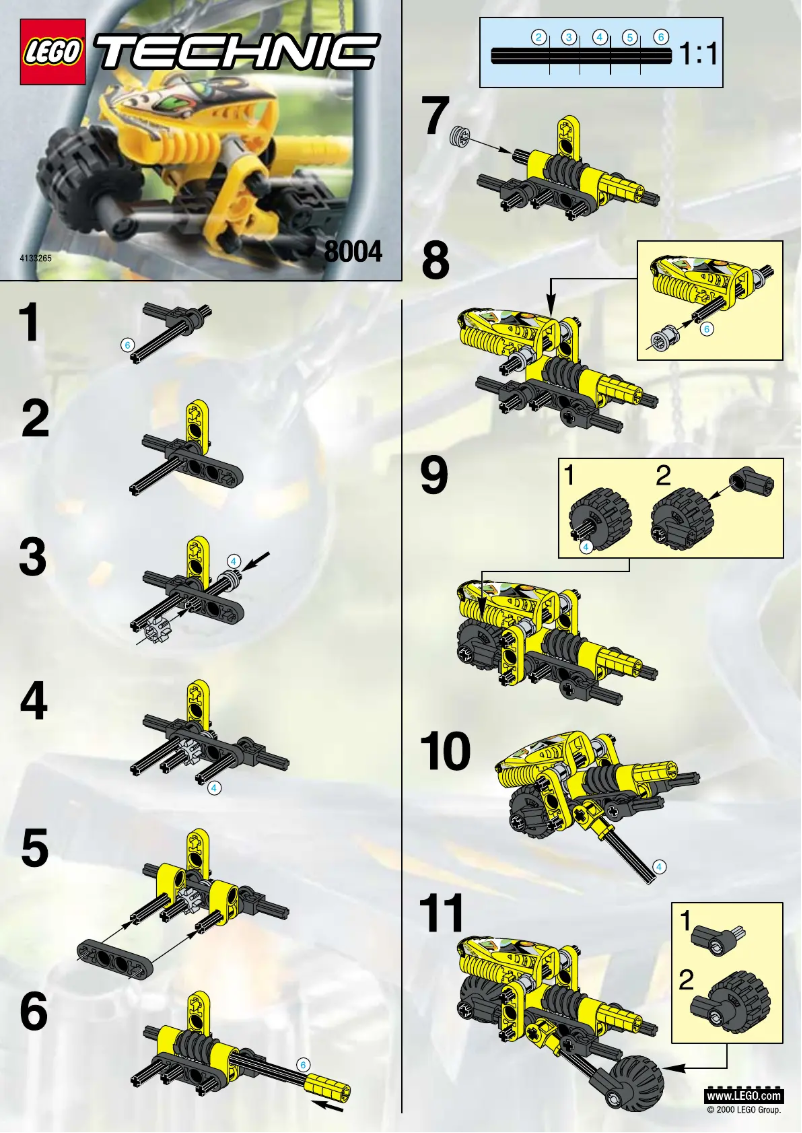 Page n°1 - Manuel utilisateur Lego Roboriders 8004