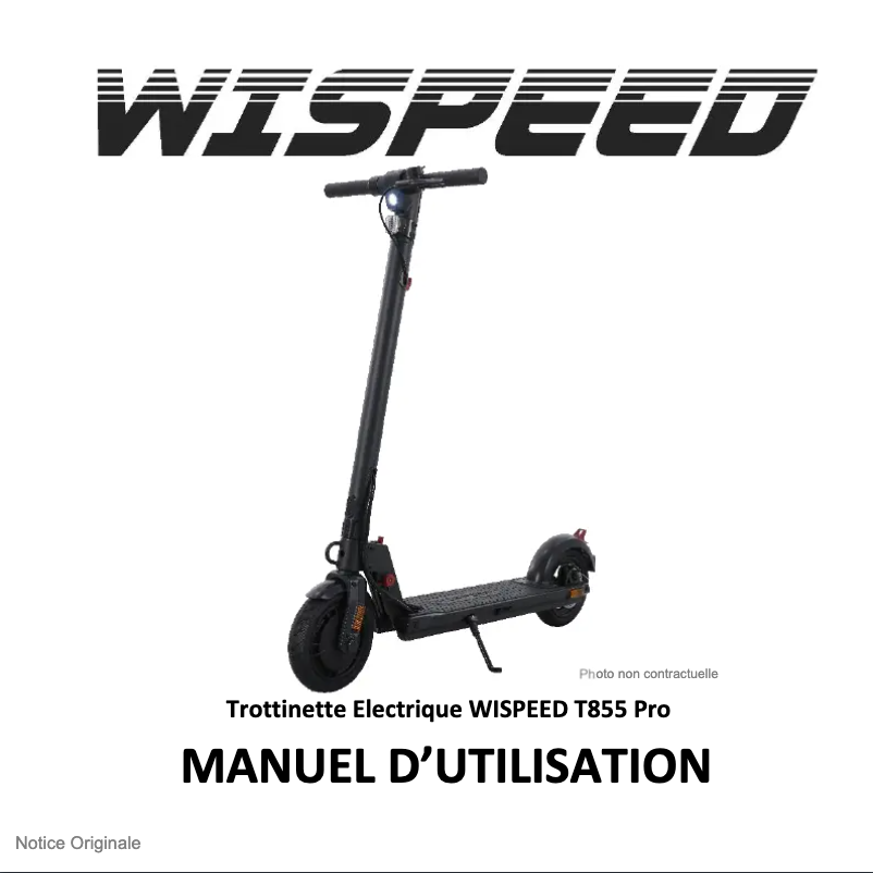 Page n°1 - Manuel utilisateur Logicom Wispeed T855 Pro