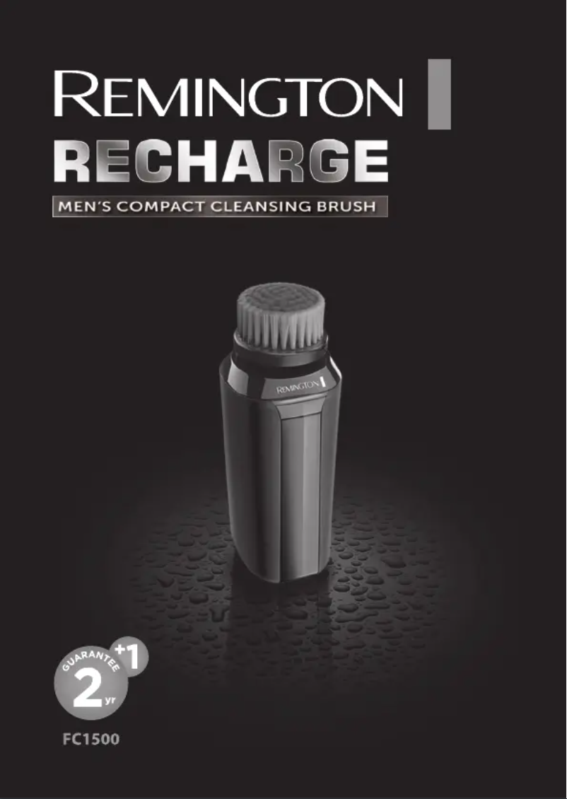 Page 1 de la notice Manuel utilisateur Remington RECHARGE Compact Cleansing FC1500