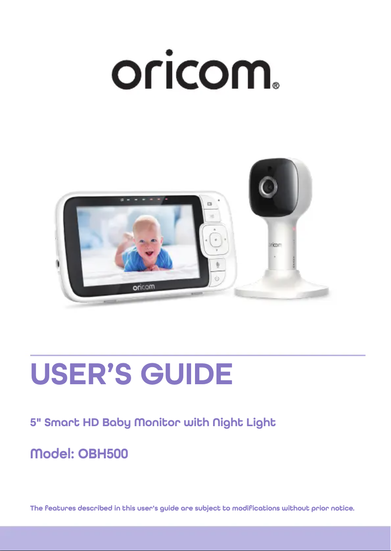 Page 1 de la notice Manuel utilisateur Oricom BS7OBH500