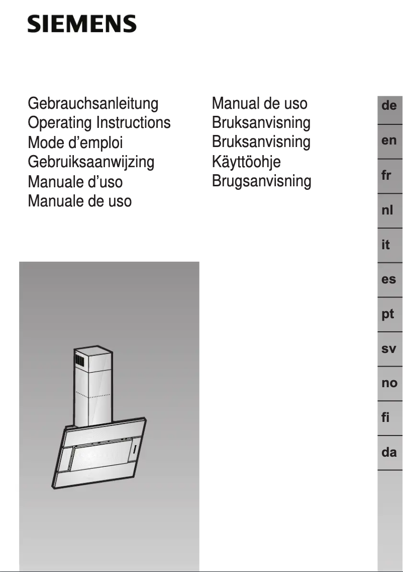 Page 1 de la notice Manuel utilisateur Siemens LC956KA60