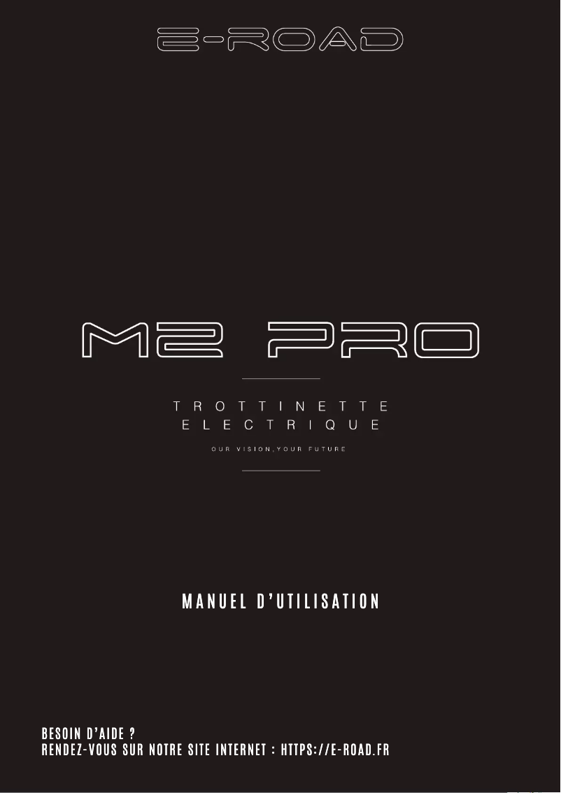 Page 1 de la notice Manuel utilisateur E-ROAD M2 Pro