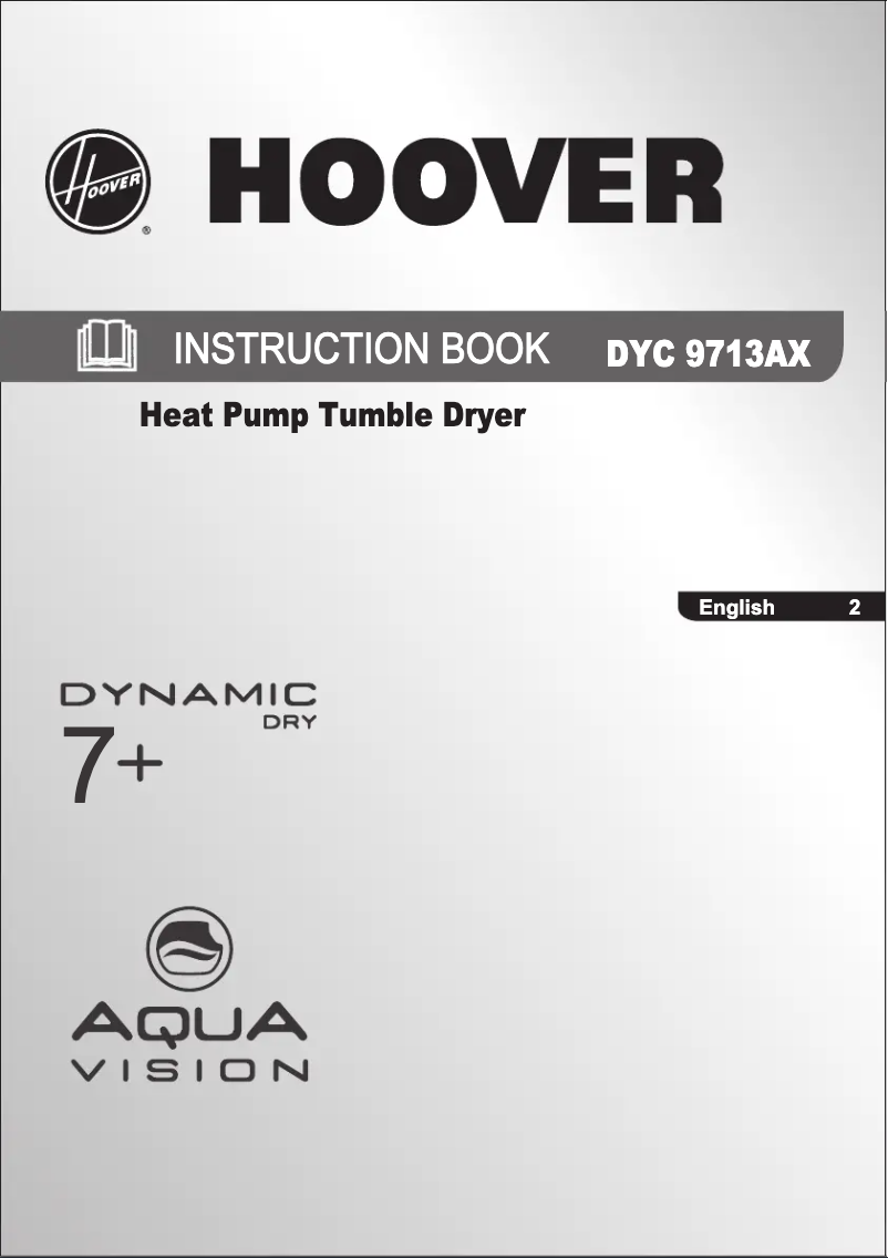 Image de la première page du manuel de l'appareil DYC 9713AX-AUS