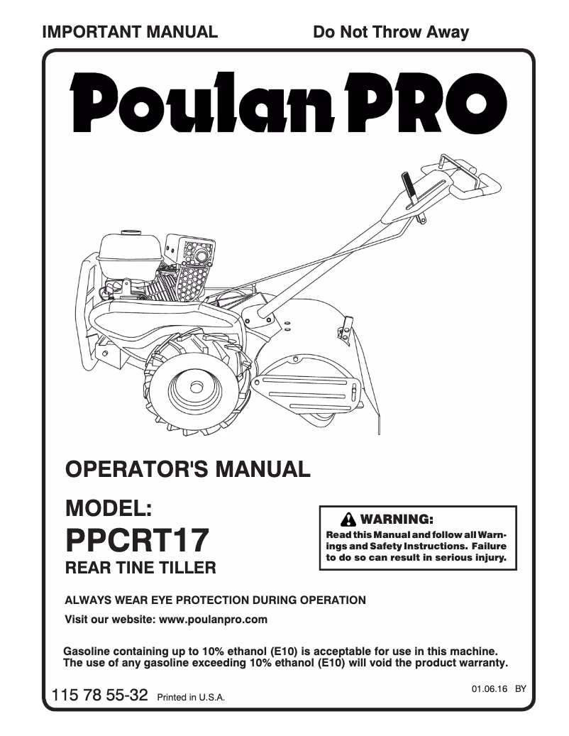 Image de la première page du manuel de l'appareil PPCRT17
