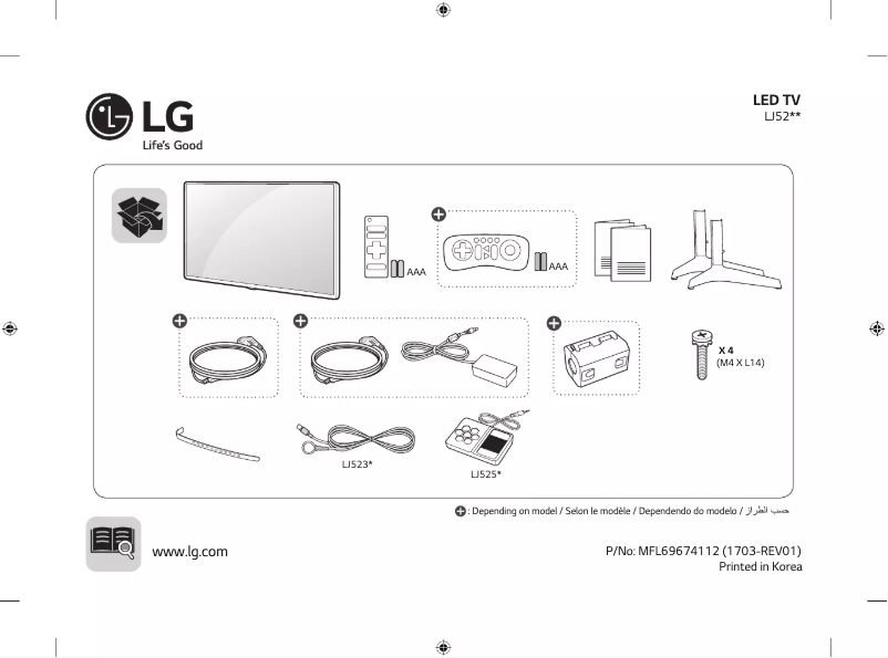 Página 1 del manual Manual de usuario LG 32LJ525D