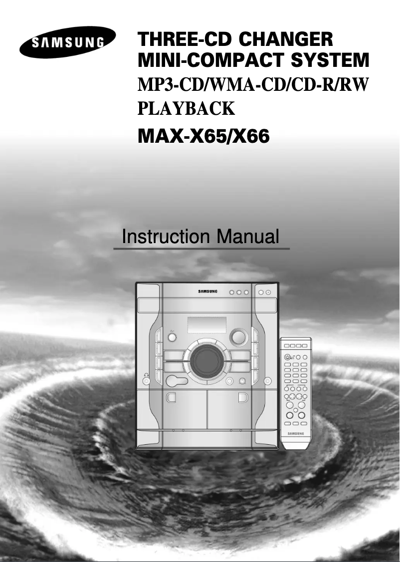 Page 1 de la notice Manuel utilisateur Samsung MAX-X66