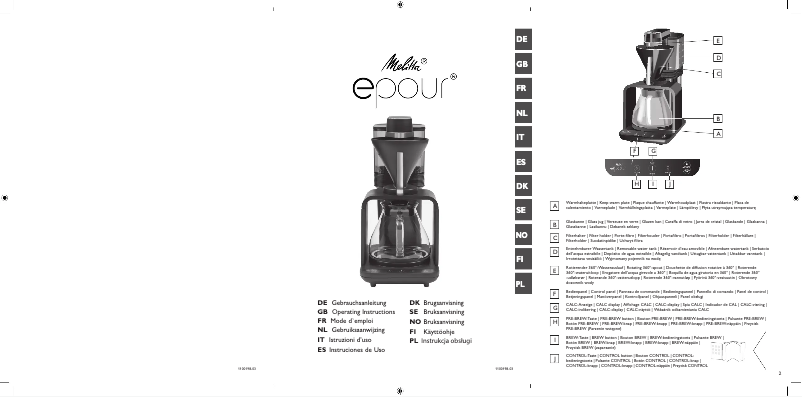 Image de la première page du manuel de l'appareil Epour