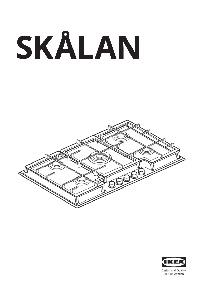 Image de la première page du manuel de l'appareil SKÅLAN 805.235.71