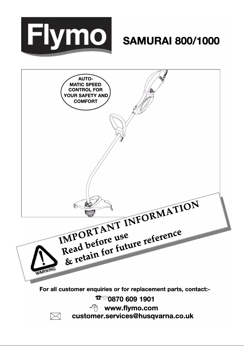 Image de la première page du manuel de l'appareil Samurai 800