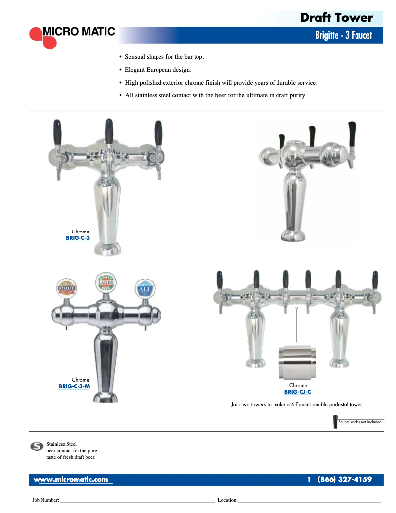Page n°1 - Manuel utilisateur Micro Matic BRIG-C-3