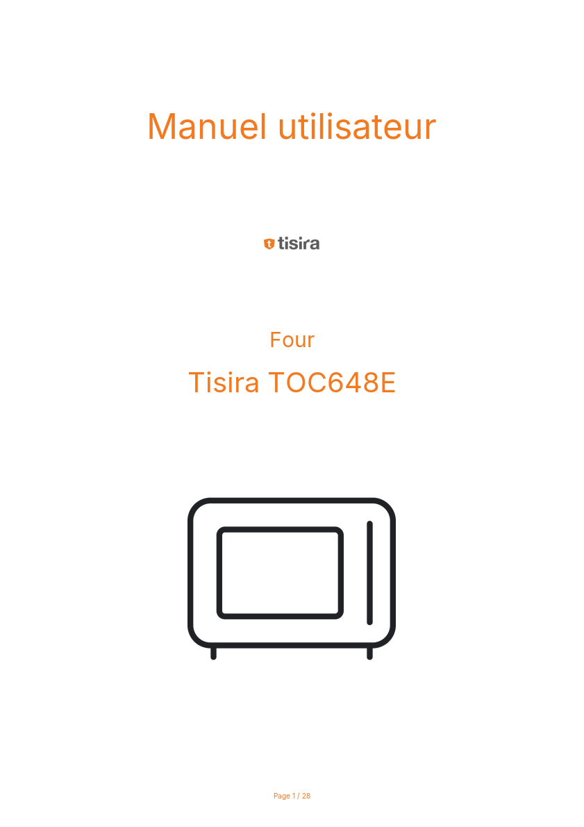 Image de la première page du manuel de l'appareil TOC648E