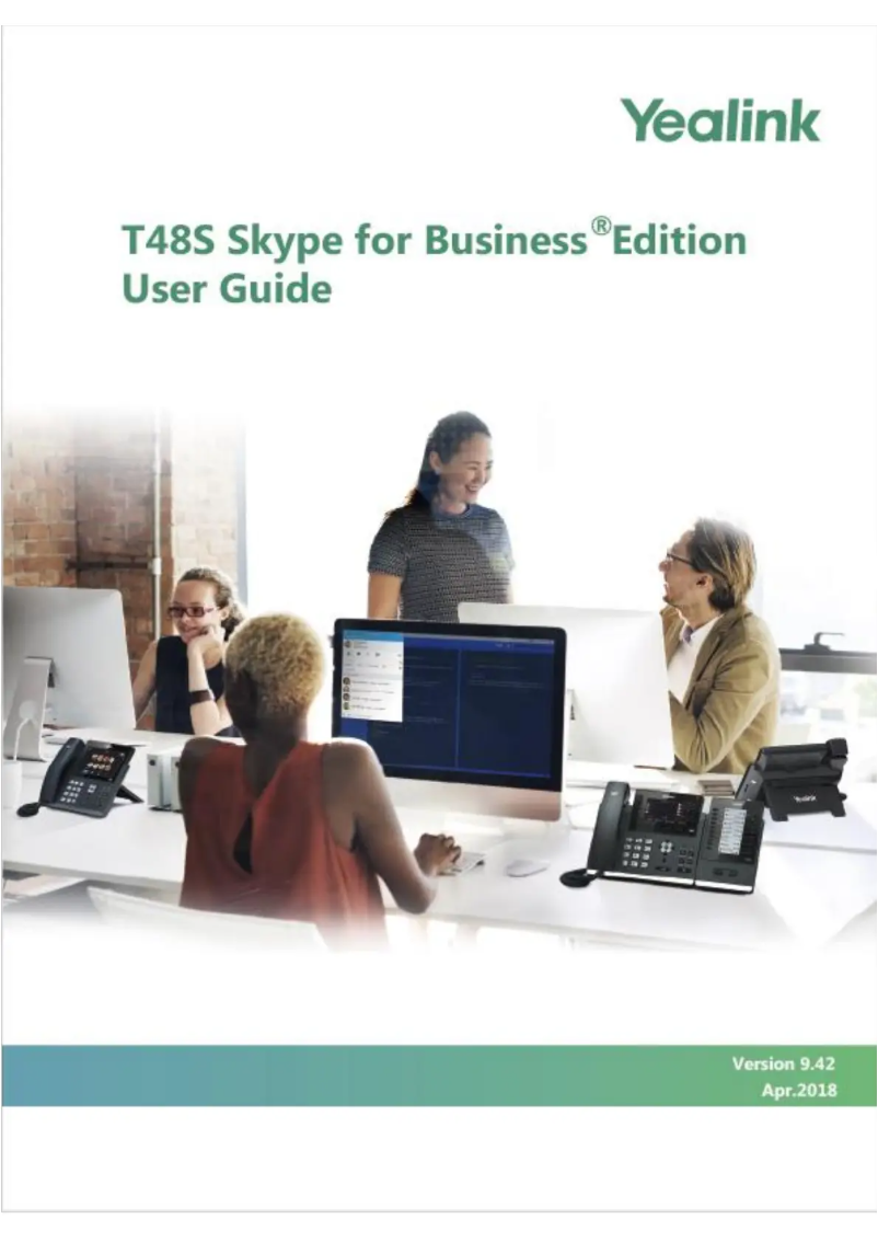 Página 1 del manual Manual de usuario Yealink T48S