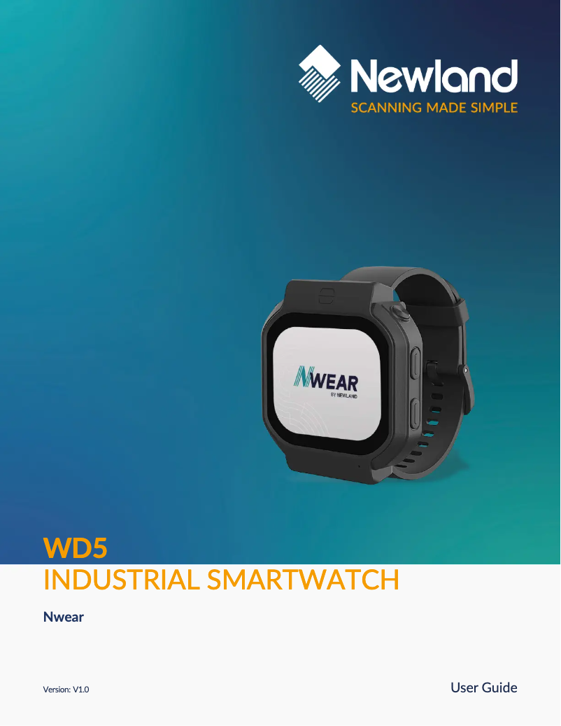 Imagen de la primera página del manual del dispositivo WD5