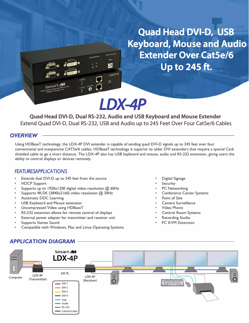 Page n°1 - Brochure Smart-AVI LDX-4P-RX
