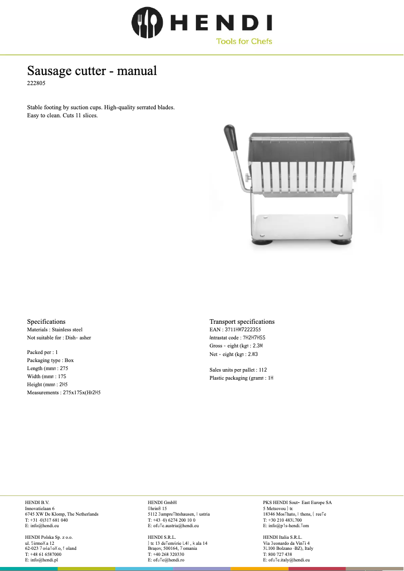 Image de la première page du manuel de l'appareil 222805