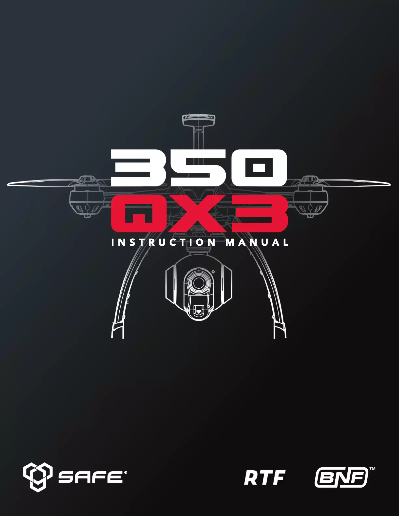 Page 1 de la notice Manuel utilisateur Blade 350 QX3 BNF