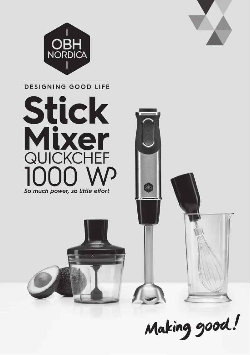 Página 1 del manual Manual de usuario OBH Nordica Quick Chef HN6568S0