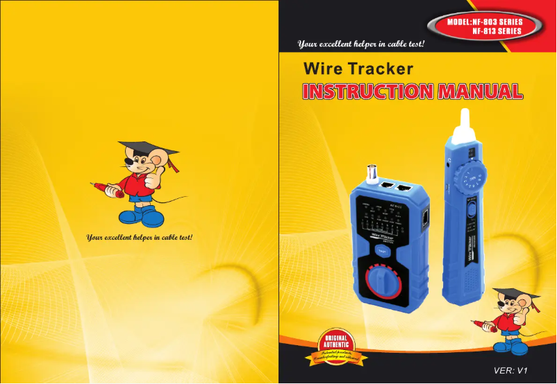 Image de la première page du manuel de l'appareil NF-813