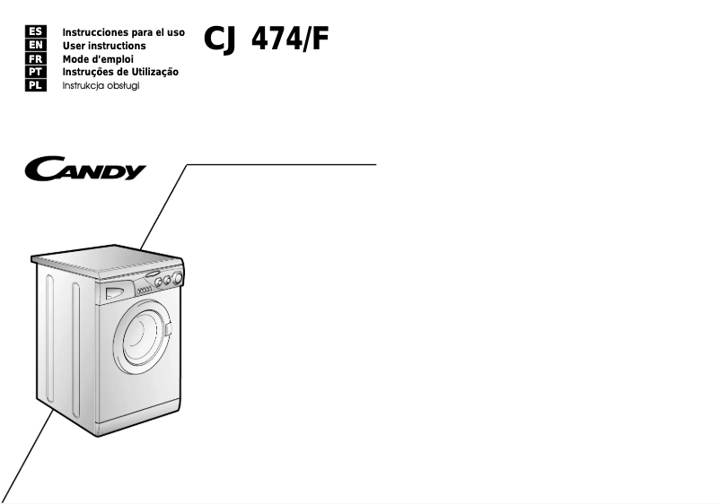 Page 1 de la notice Manuel utilisateur Candy LB CJ 474/F