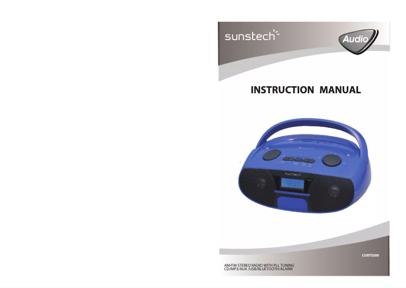 Página 1 del manual Manual de usuario Sunstech CUBTS200
