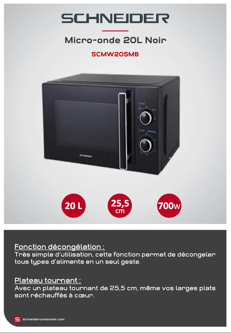 Image de la première page du manuel de l'appareil SCMW20SMB