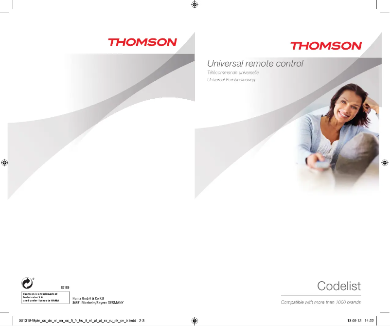 Image de la première page du manuel de l'appareil ROC 5112